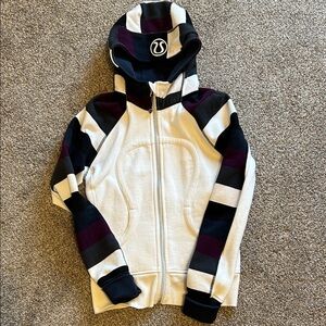 Lululemon Athletica Black and White Striped Jacket